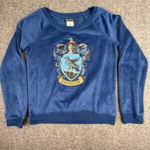 Harry Potter Ravenclaw Fleece Sweatshirt Women's Small Blue Wizarding World